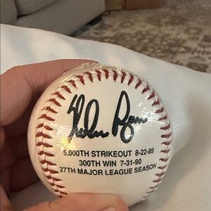Nolan Ryan 27th Major League Season Commemorative Baseball ⚾️